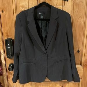 Women's Lane Bryant Size 18 Charcoal Blazer with pockets